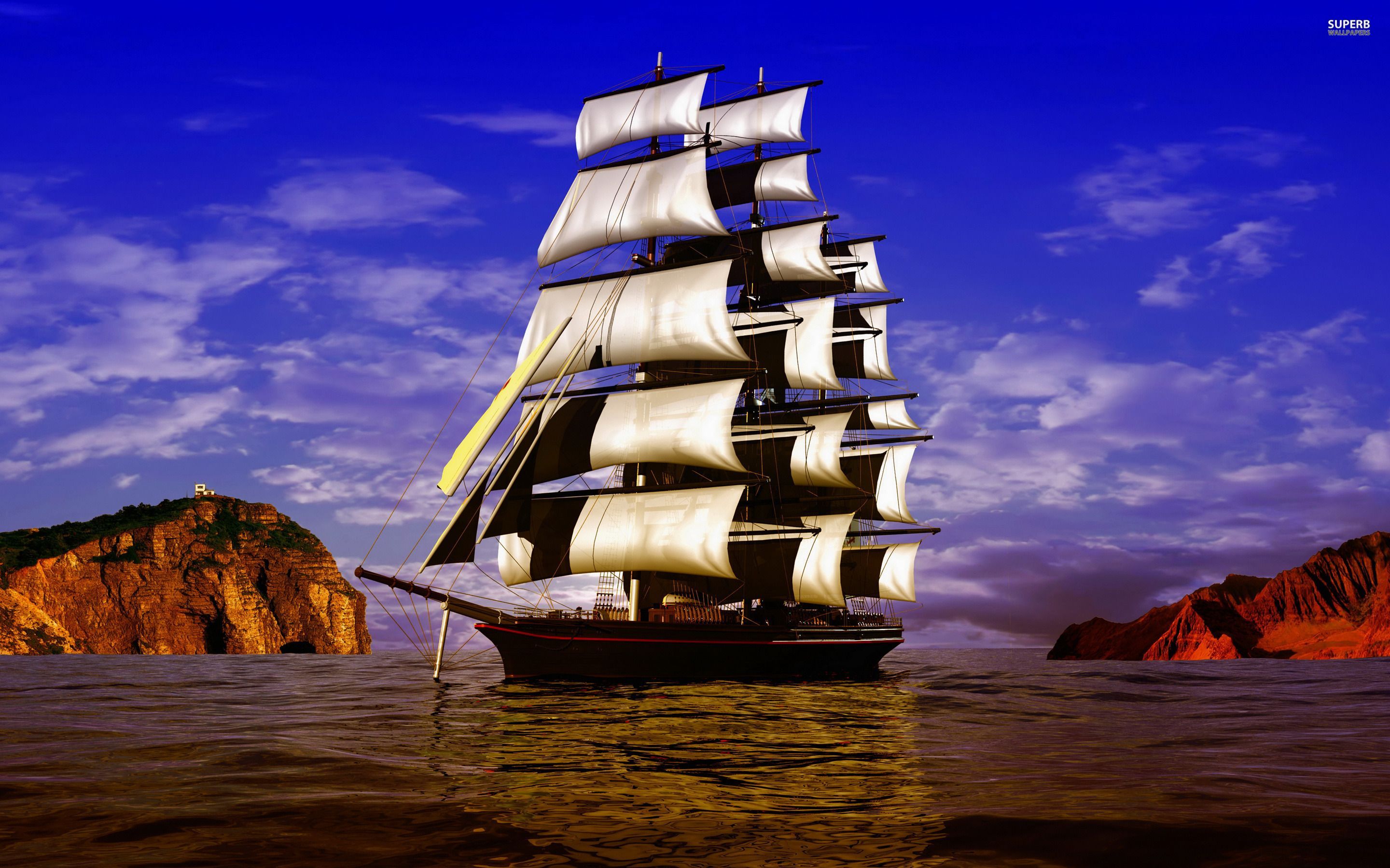 Pirate ship wallpaper - Fantasy wallpapers