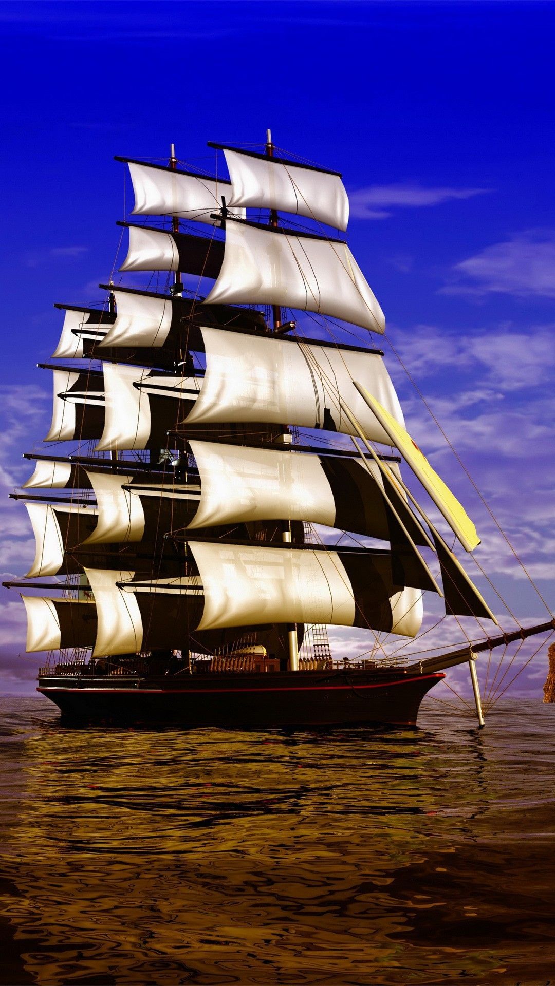 Pirate ship Mobile Wallpaper 2967