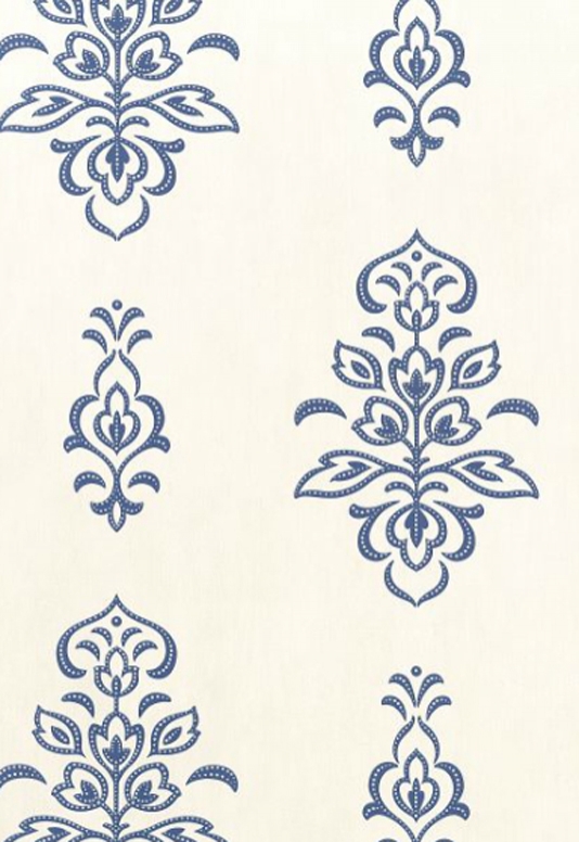 St Barts Wallpaper Navy Thibaut Wallpaper