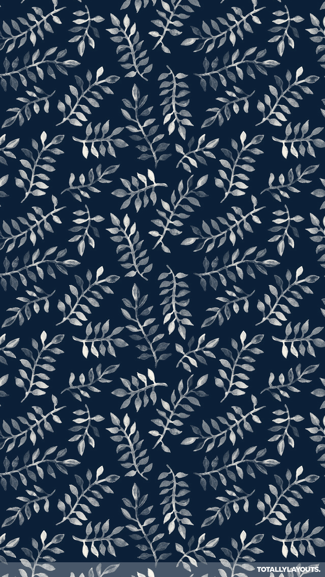 White And Navy Branches Whatsapp Wallpaper - Floral Whatsapp Chat