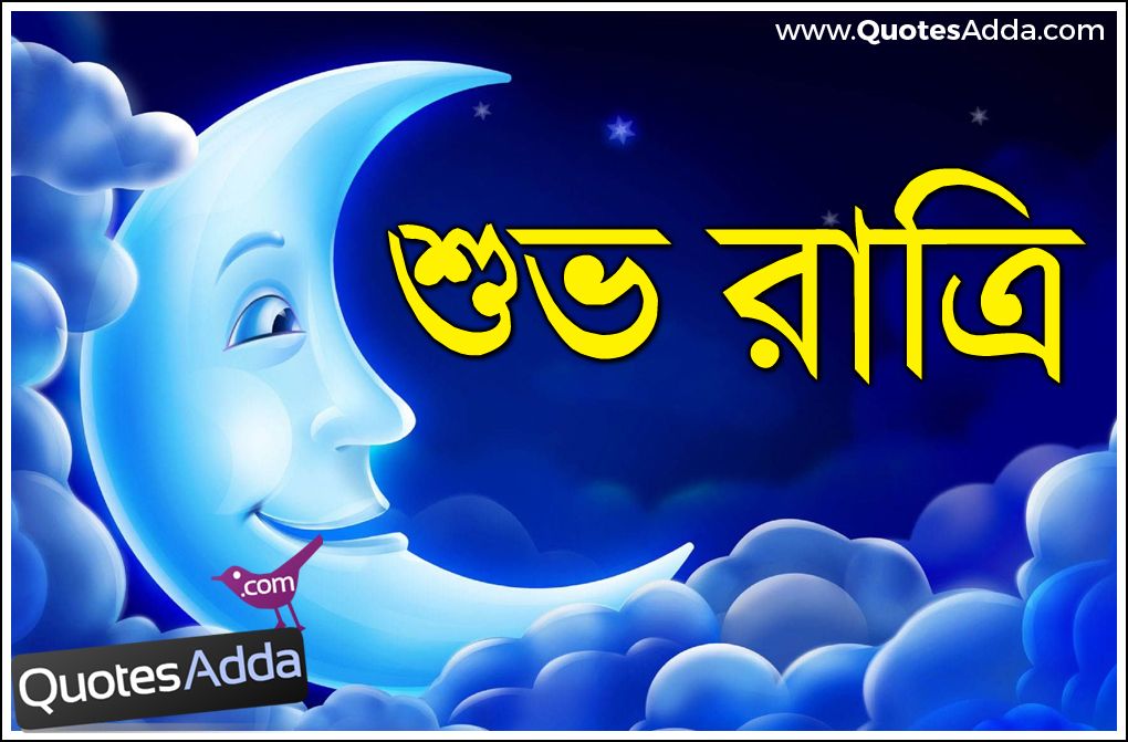 Bengali Good Night Wishes and Best Quotations Wallpapers HD 2445