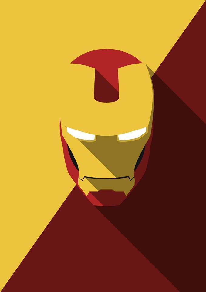 Yousuf Khan J - Minimal Heads Iron Man SWEET minimalistic Heroes ...