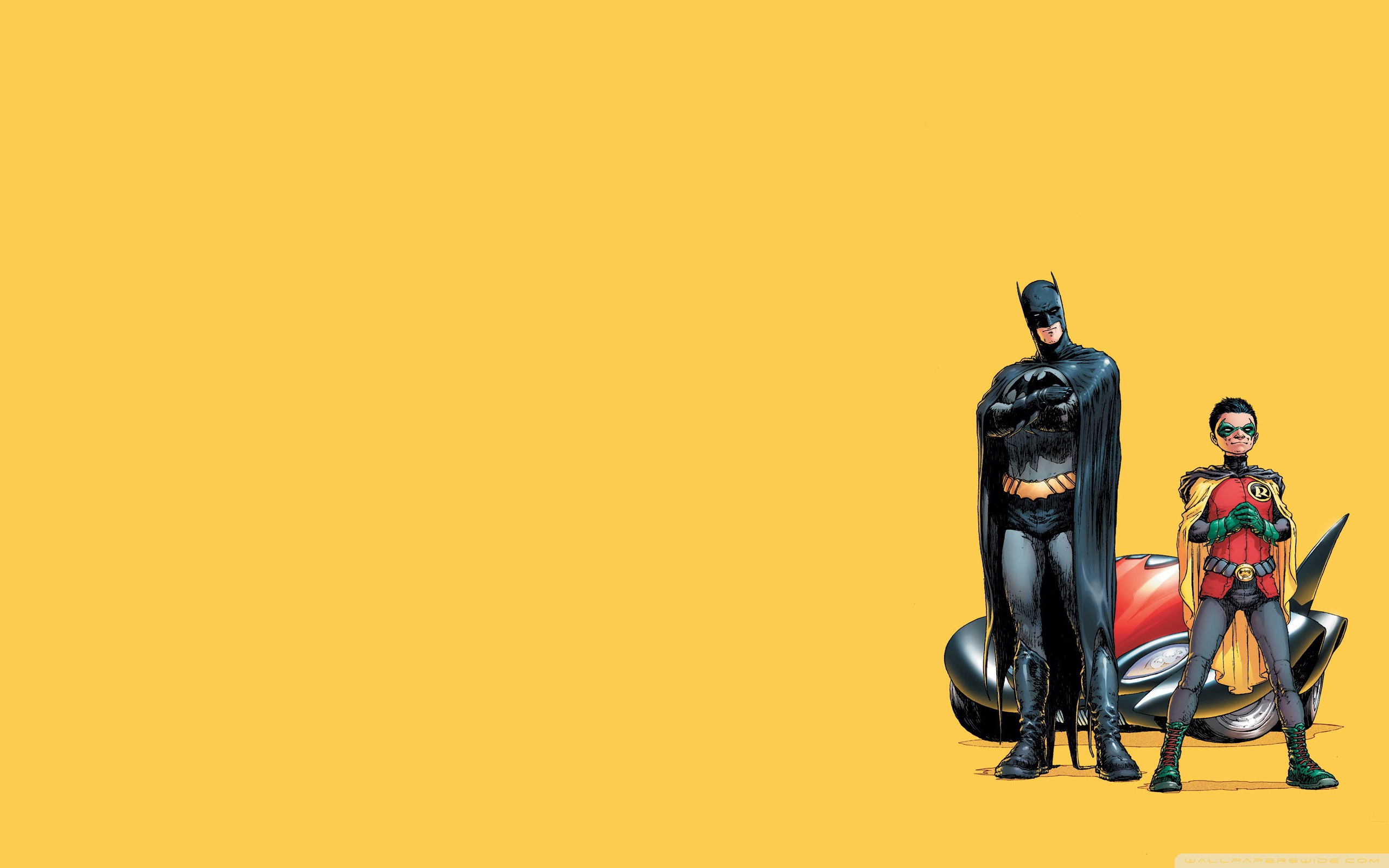 Batman And Robin Cartoon Wallpaper Full HD 2560x1600 - Free
