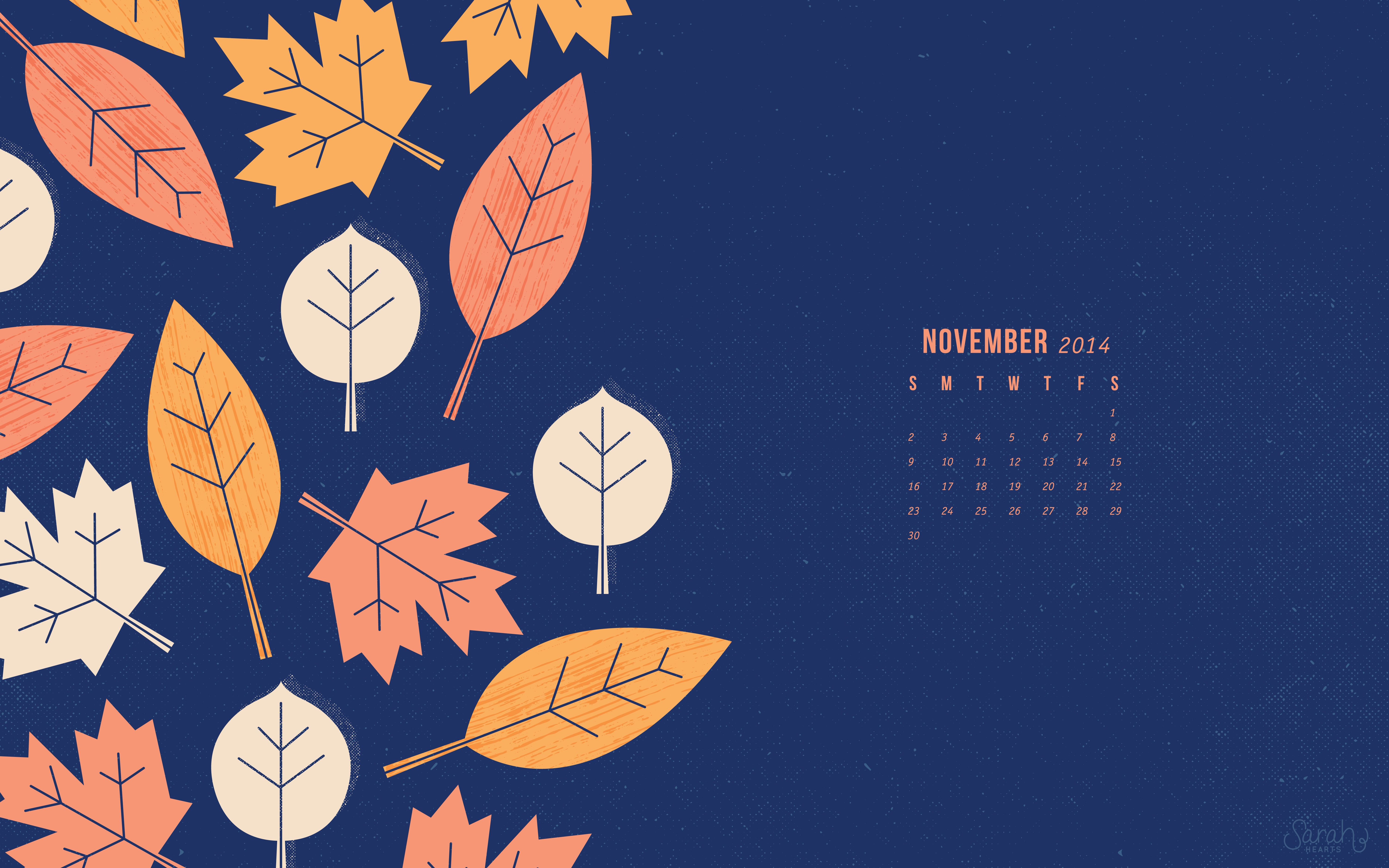 November 2014 Calendar Wallpapers - Sarah Hearts