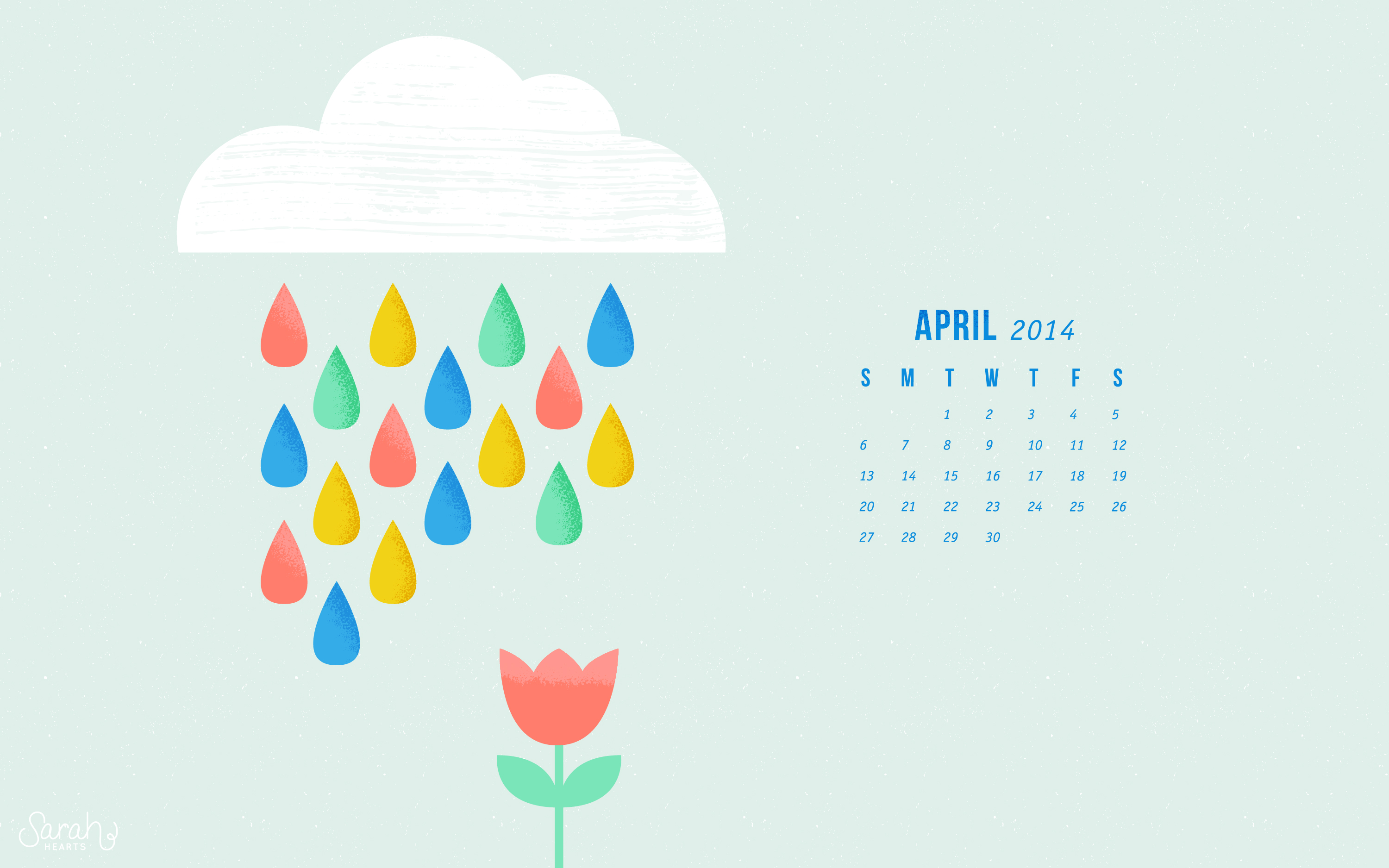 April 2014 Calendar Wallpapers - Sarah Hearts