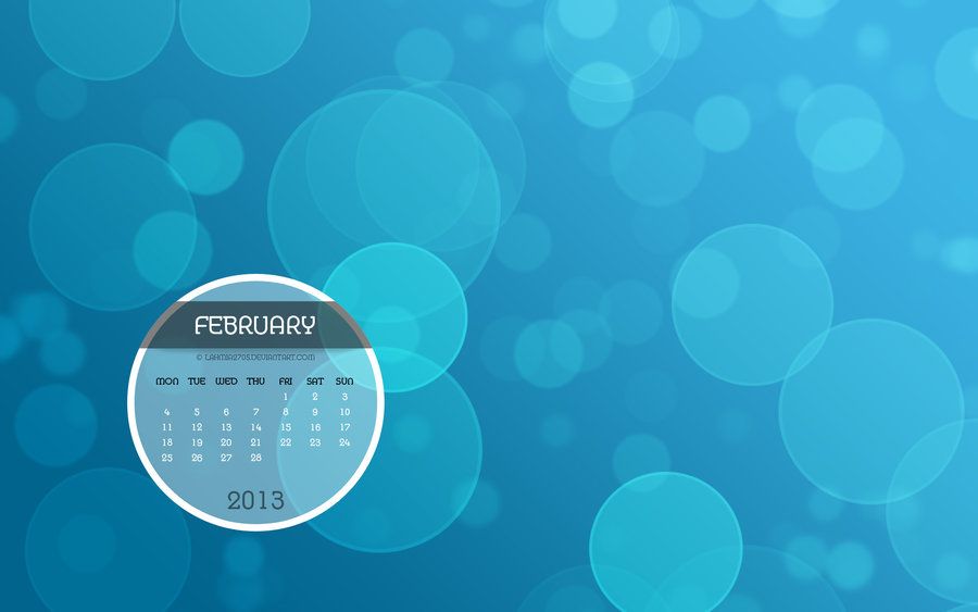 Bokeh Desktop Wallpaper Calendar February 2013 by Lavinia1988 on ...