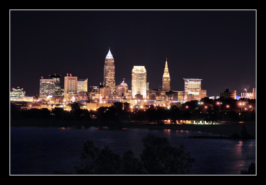 Cleveland Skyline - Night by Zephania on DeviantArt