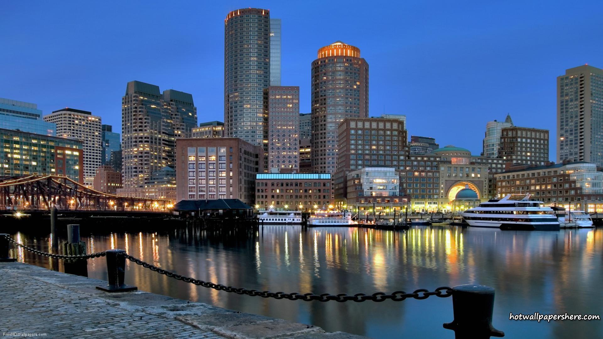 Boston Skyline HD Wallpaper, get it now