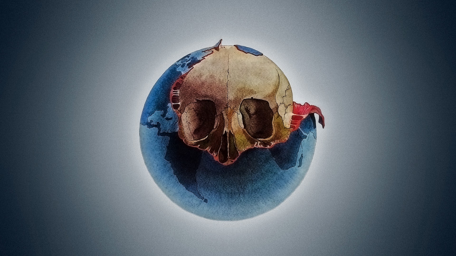 skulls, Earth, album covers, Jean Michel Jarre, Oxygene ...