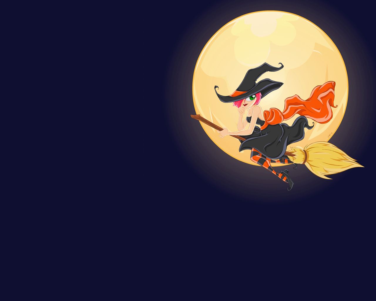 Scary Halloween 2012 HD Wallpapers Pumpkins, Witches, Spider Web