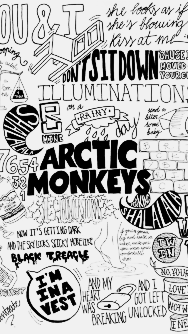 lyrics wallpaper logo Arctic Monkeys am iPhone Wallpaper arctic ...