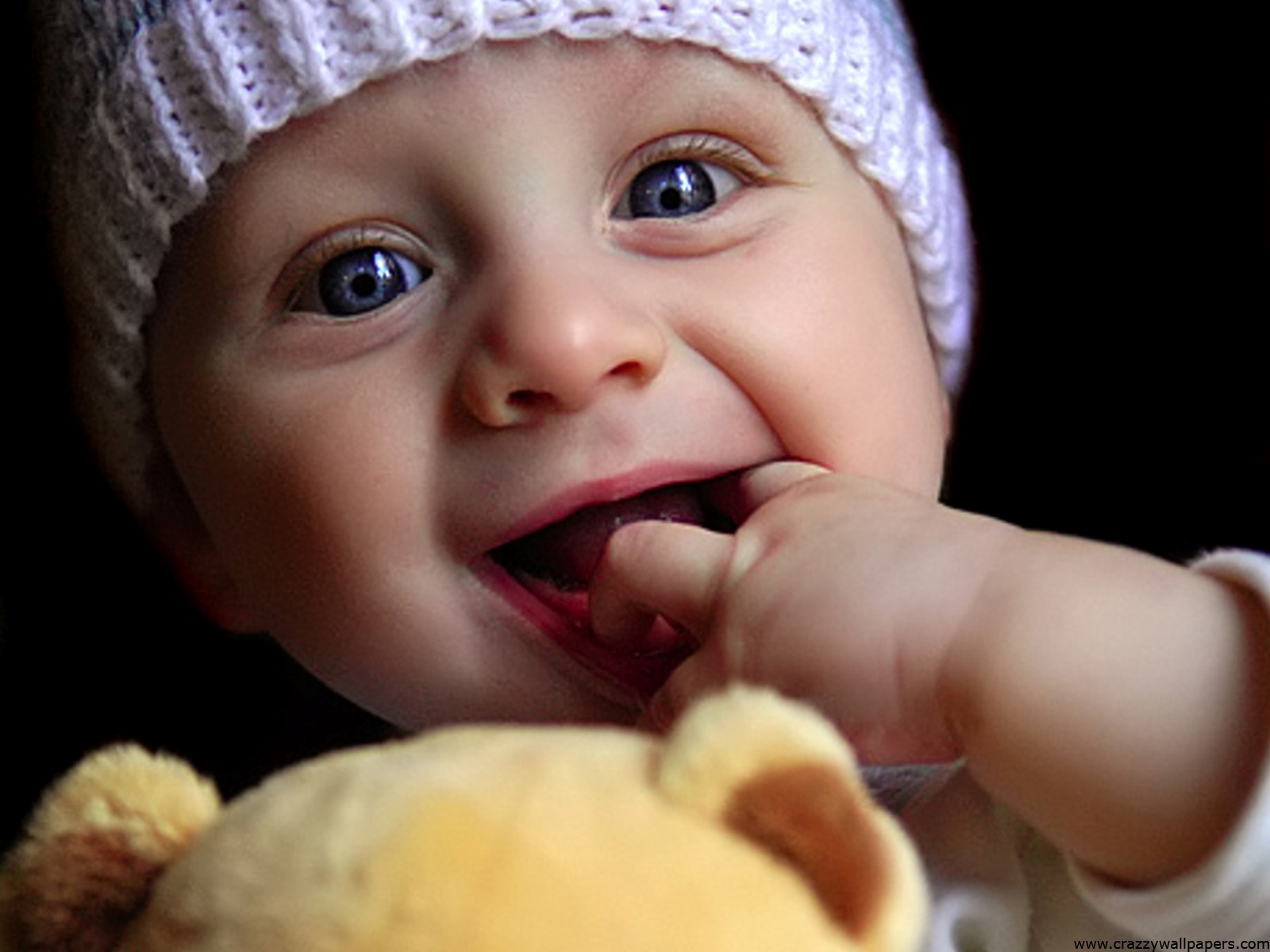 Cute Baby Child Playing with Doll Wallpaper | HD Wallpapers