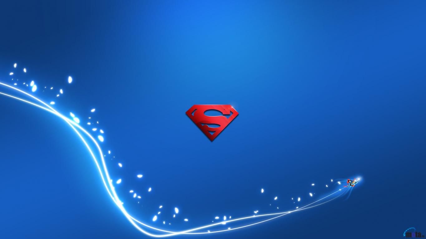 Download Wallpaper Superman logo 1366 x 768. Desktop wallpapers