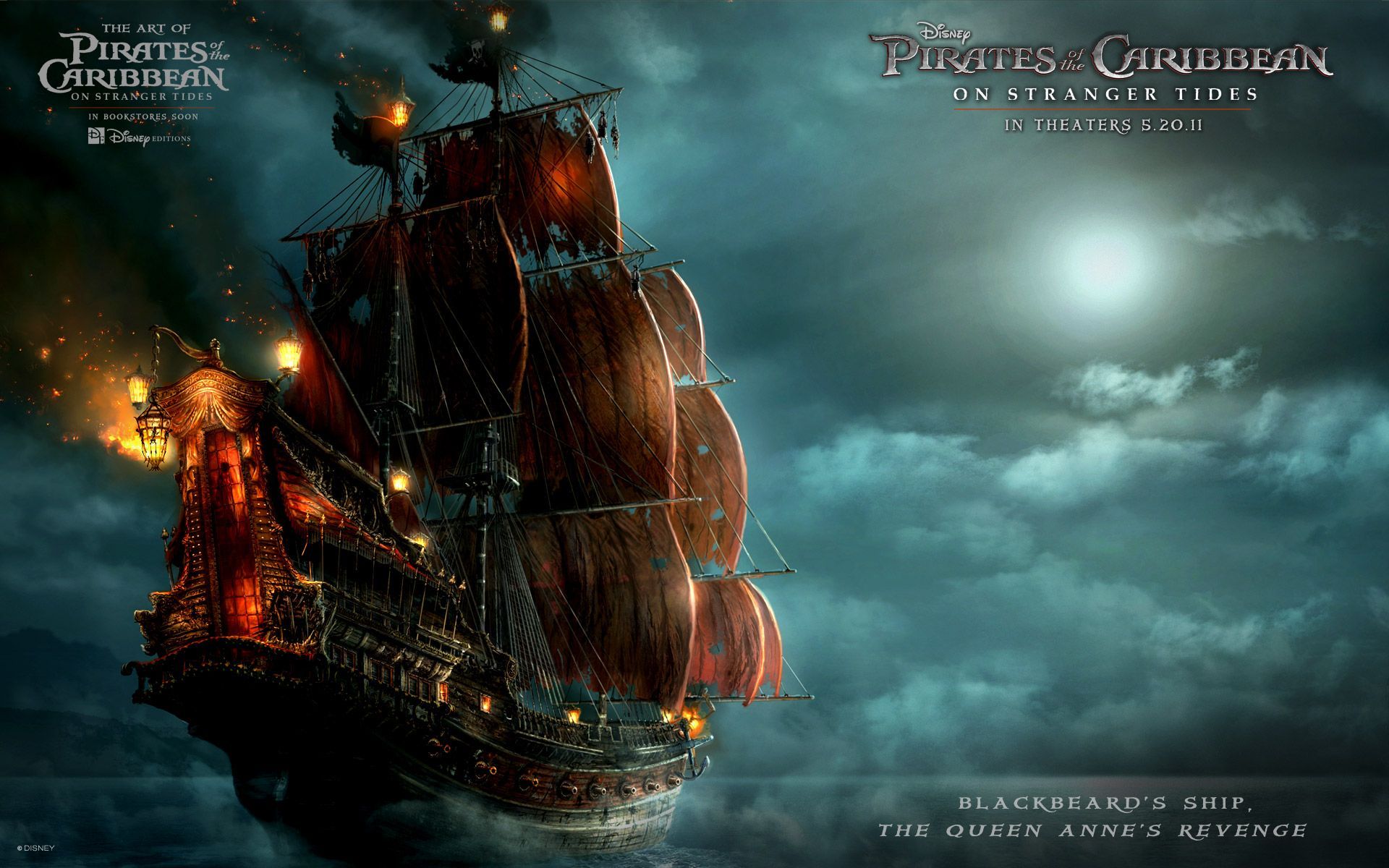 Blackbeard's Ship in Pirates Of The Caribbean 4 Wallpapers | HD ...