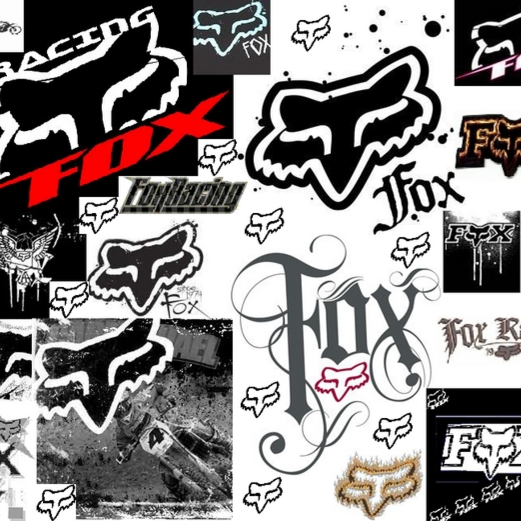Wallpapers Fox Racing Collage Ipad .4 1024x1024 | #472678 #fox racing