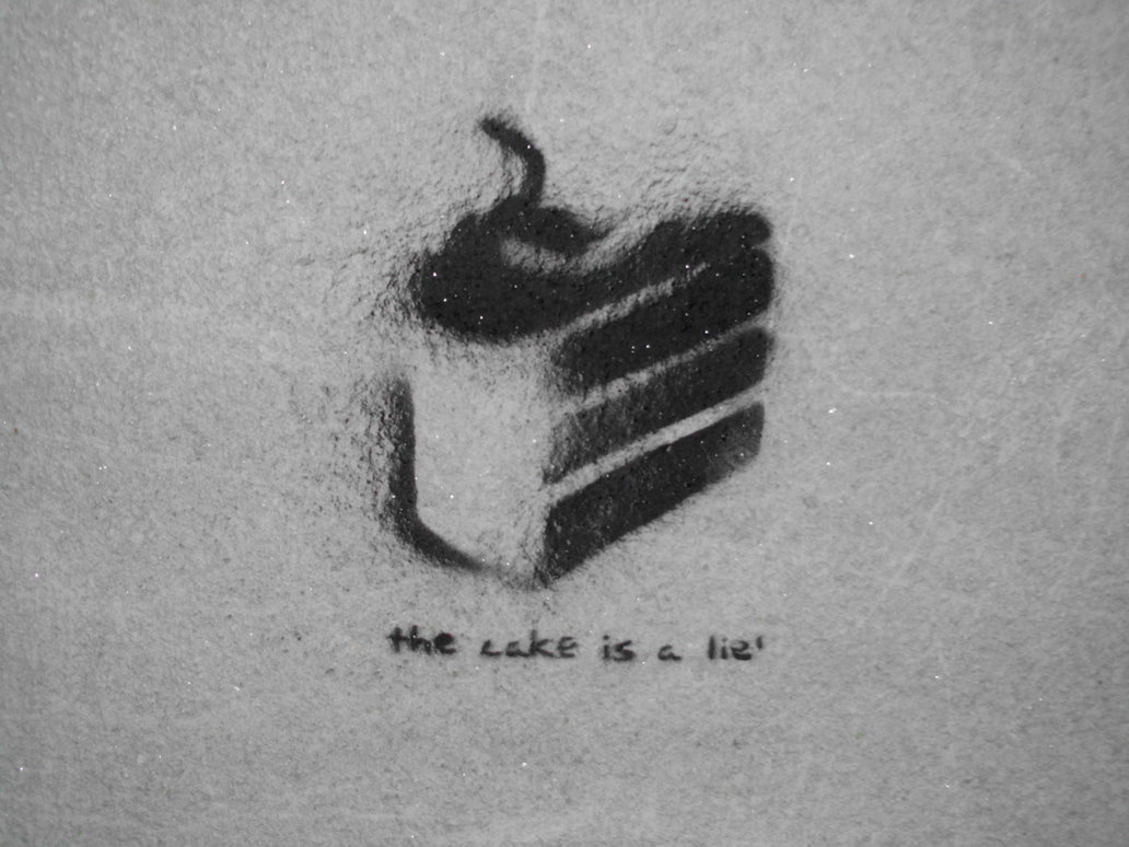 The Cake is a Lie by Domaacz on DeviantArt