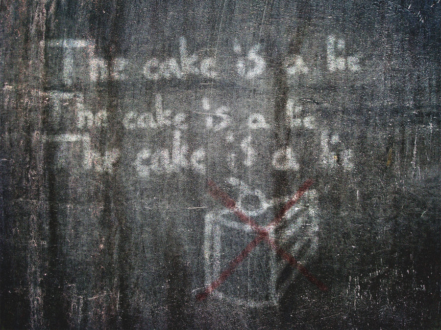 The cake is a lie by PendoX on DeviantArt