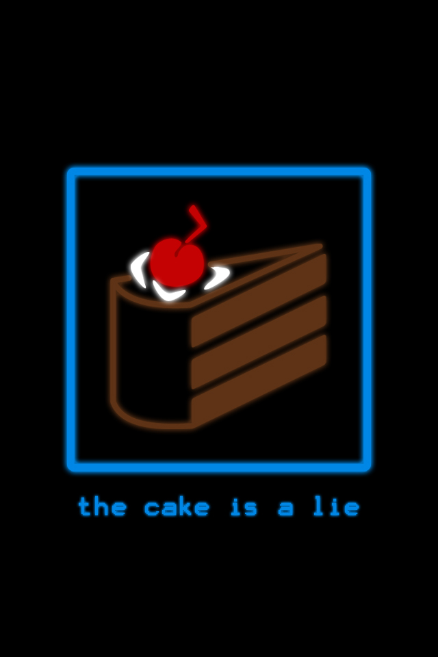 The cake is a lie for iPod / iPhone by DonKoopa on DeviantArt