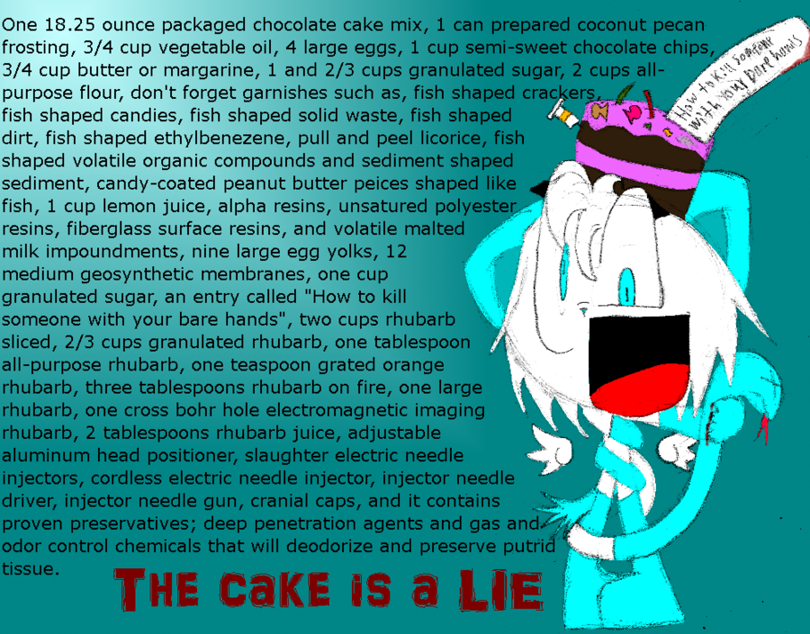 The cake is a LIE:. by star-byte on DeviantArt