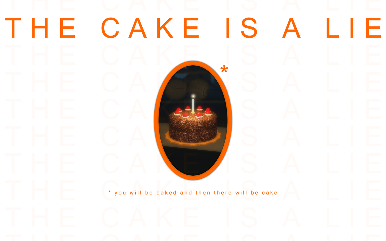 Aperture laboratories portal valve corporation quotes the cake is ...