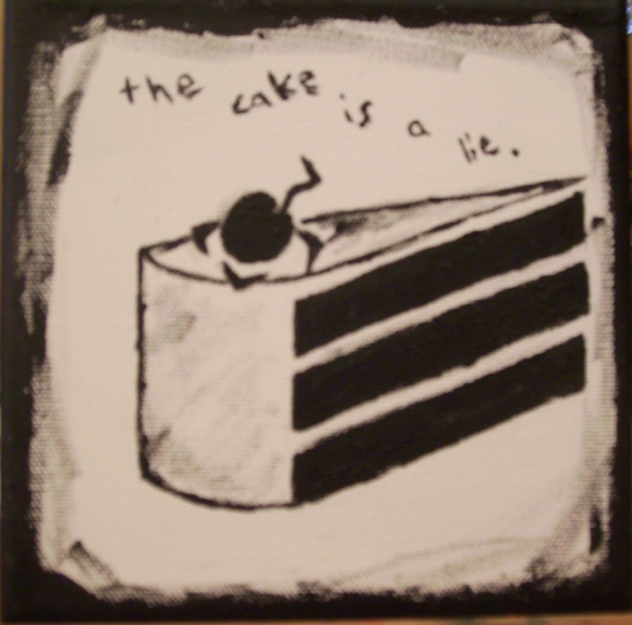 The Cake is a Lie by Webou on DeviantArt