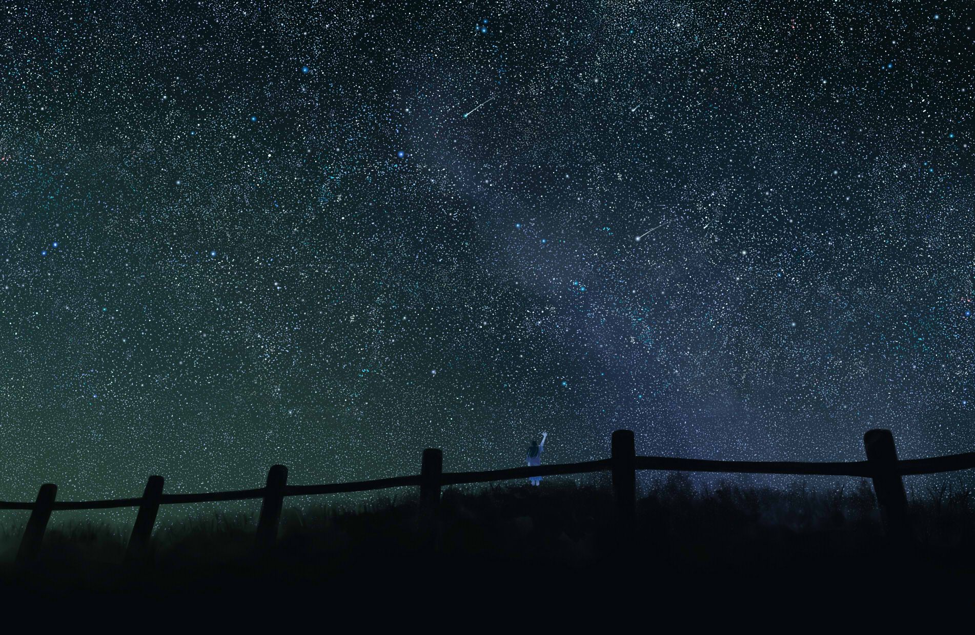 Starry Night Sky Wallpaper | 1902x1240 | ID:43843