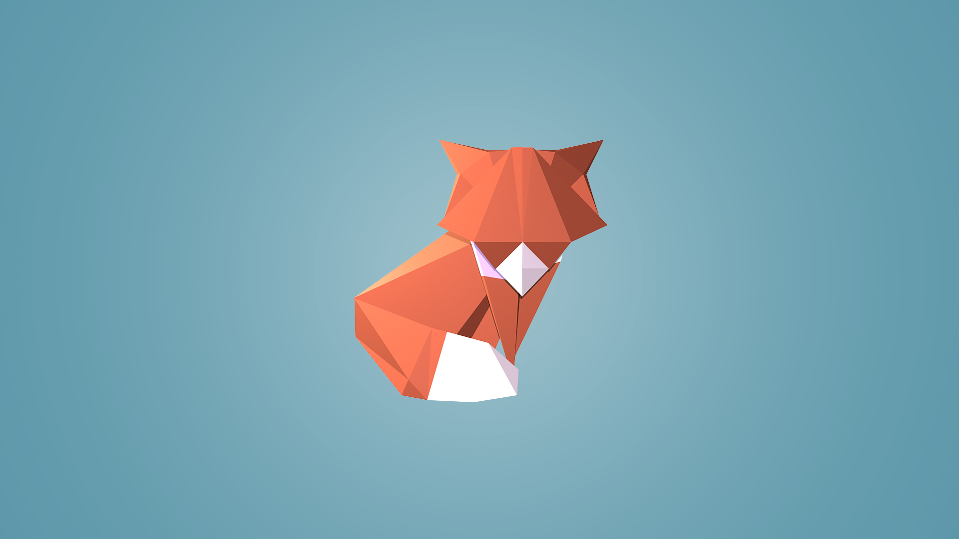 2D/3D Origami Fox Wallpaper - Imgur