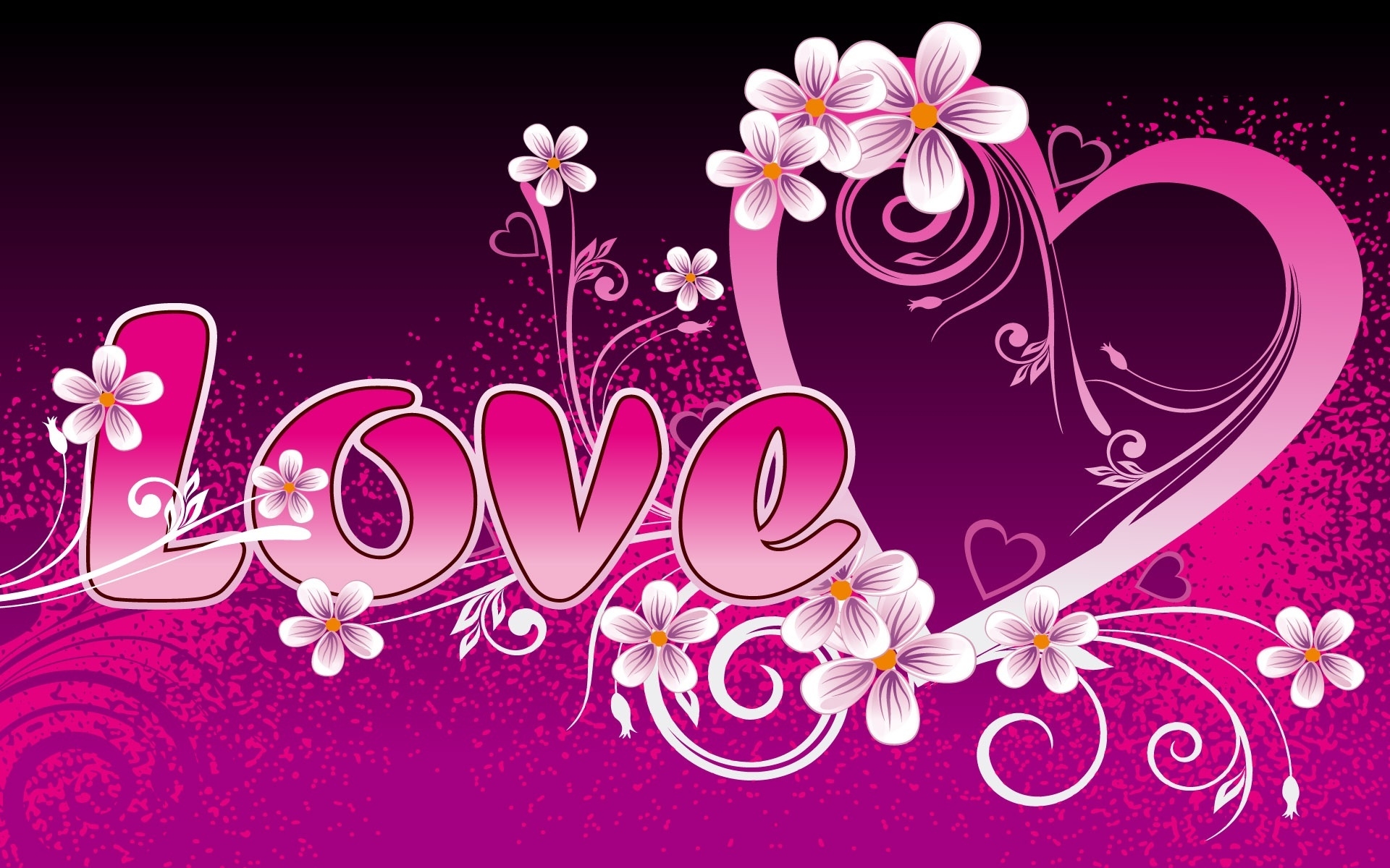 2D Love Heart Pink wallpaper,background HD wallpaper | other ...