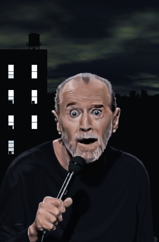 George Carlin Digital painting by Soussherpa on DeviantArt