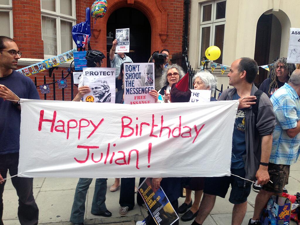 Julian Assange 42 not out All to play for WISE Up Action