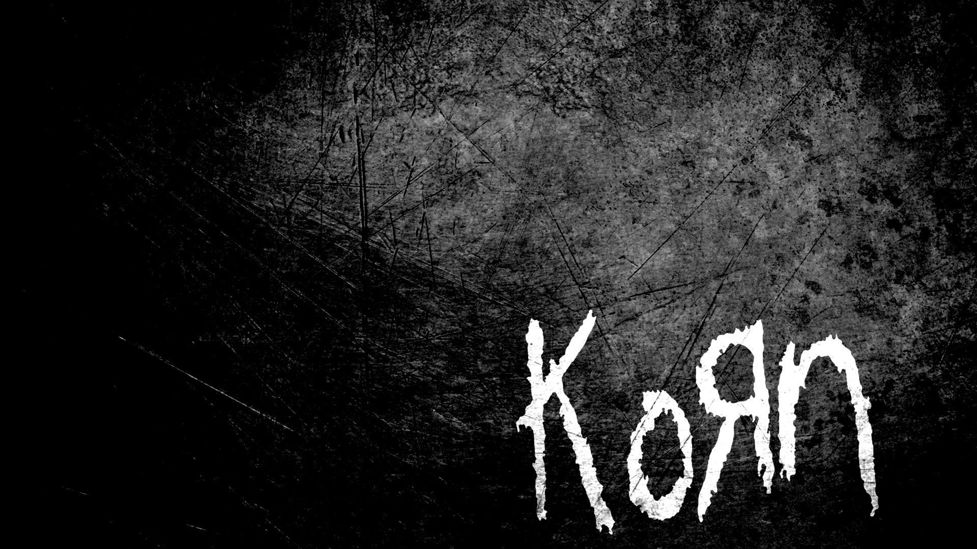 Download Wallpaper 1920x1080 Korn, Name, Font, Background