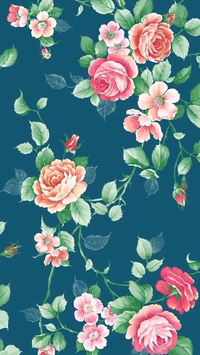 Florals on Pinterest | iPhone wallpapers, Floral Backgrounds and ...