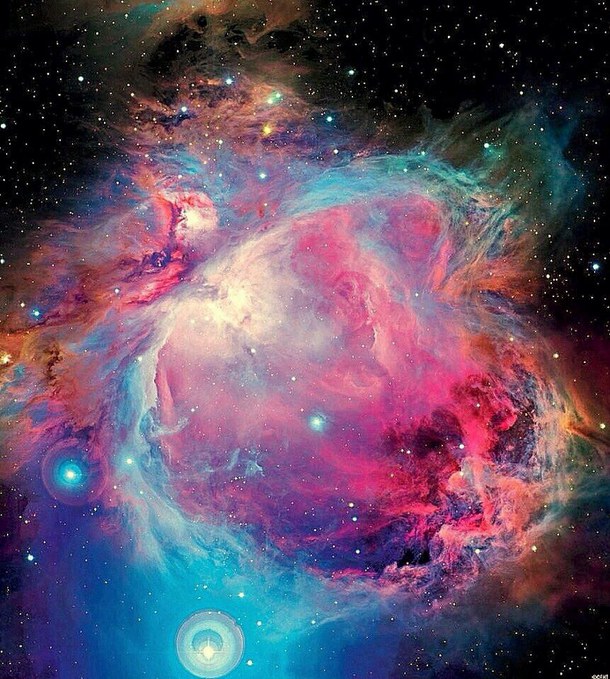background, blue, colorful, colors, galaxy, orange, pink, pretty ...