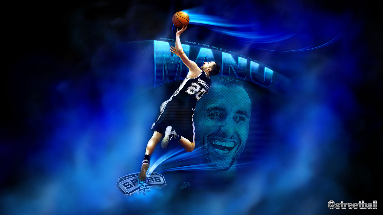 Manu Ginobili San Antonio Spurs HD Wallpaper 2012 - Streetball