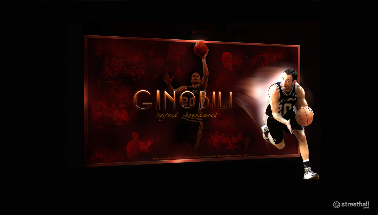 Manu Ginobili San Antonio Spurs NBA Playoffs Wallpaper - Streetball