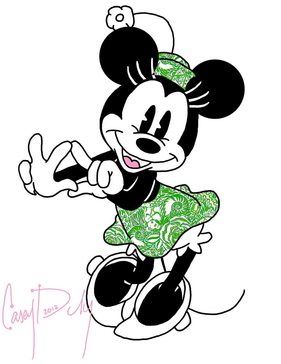 Kappa Delta Minnie Mouse by packAndwhite241993 on DeviantArt