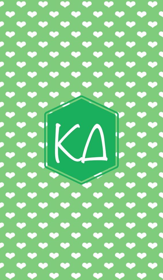 Kappa Delta iPhone monogram background Sorority Love Pinterest
