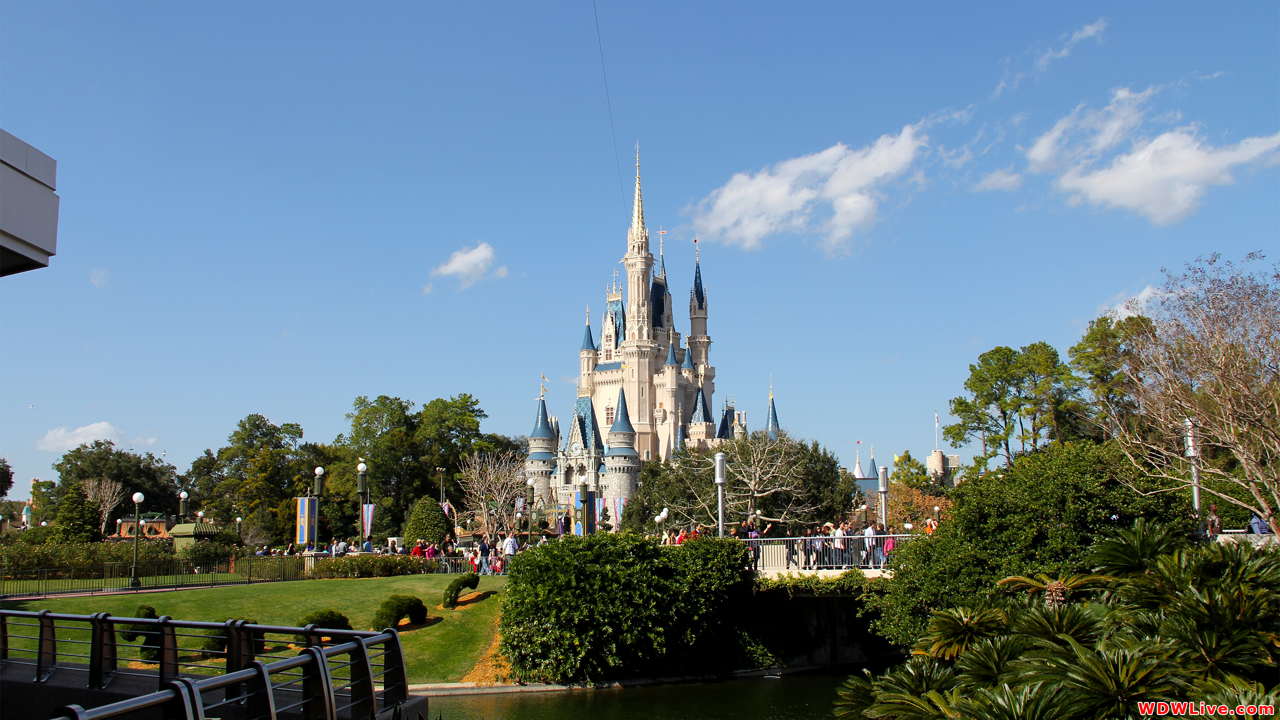 Cinderella Castle A beautiful day in the Magic Kingdom