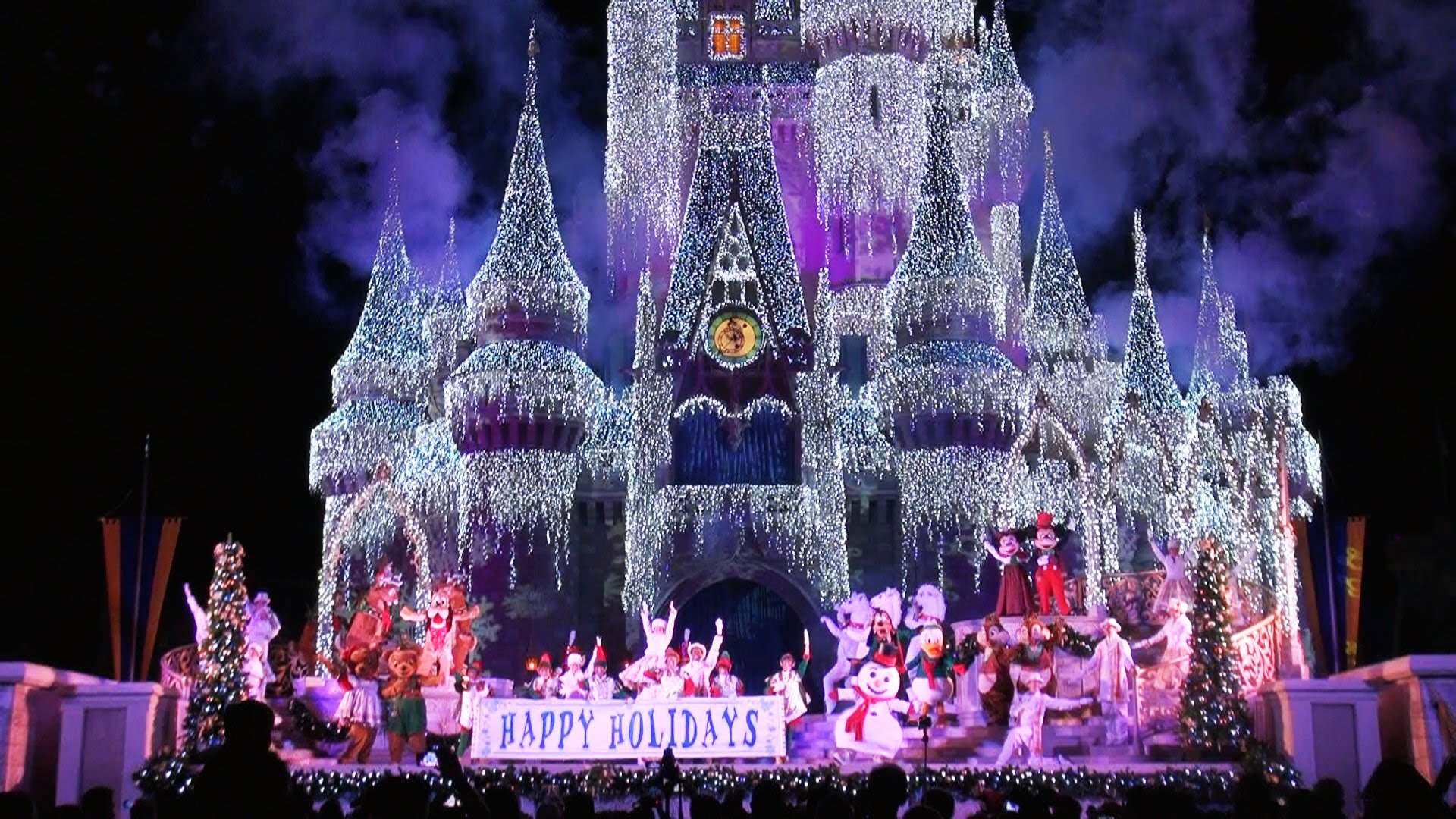 2014 Celebrate The Season CASTLE SHOW Musical - Magic Kingdom