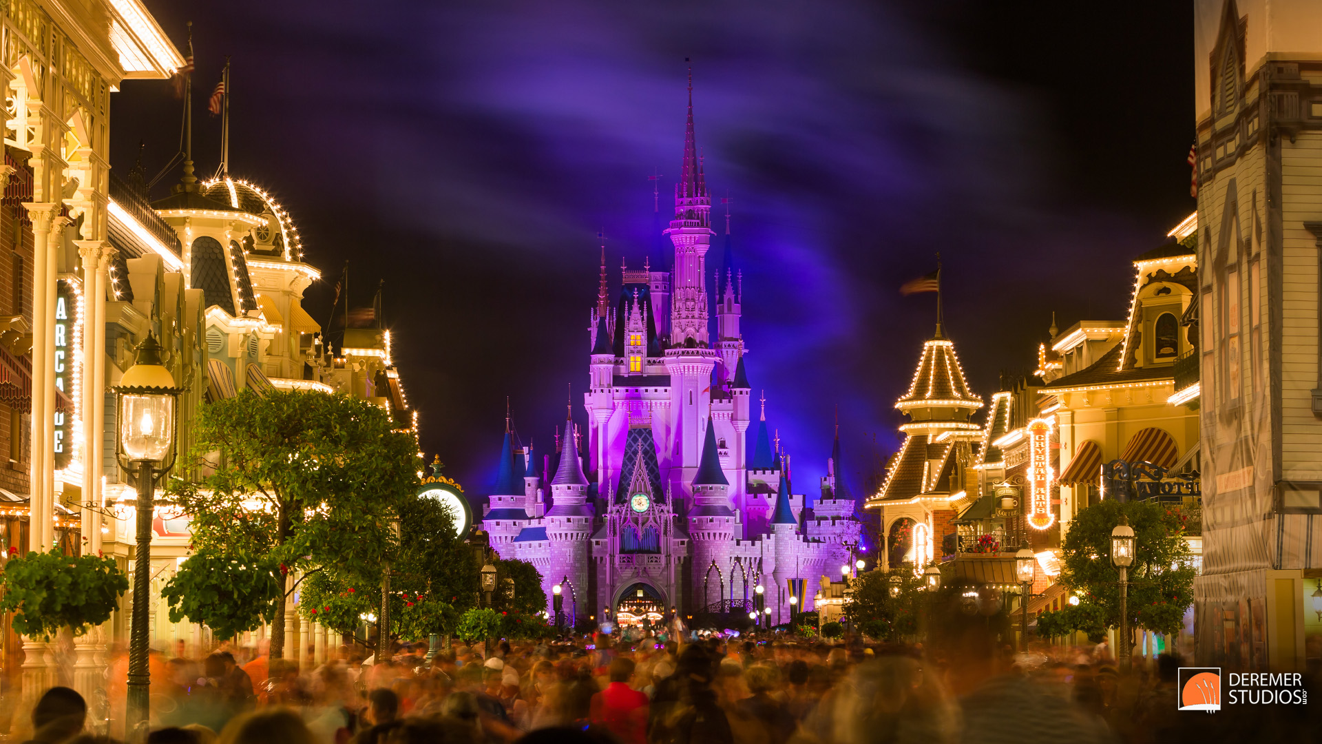 2014 03 Fine Art Disney Fireworks 18 – Main Street Castle Magic ...