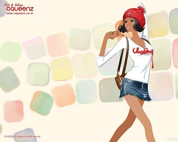 Fashion Illustrations : Summer Fashion Girl Wallpaper 66 wallcoo ...