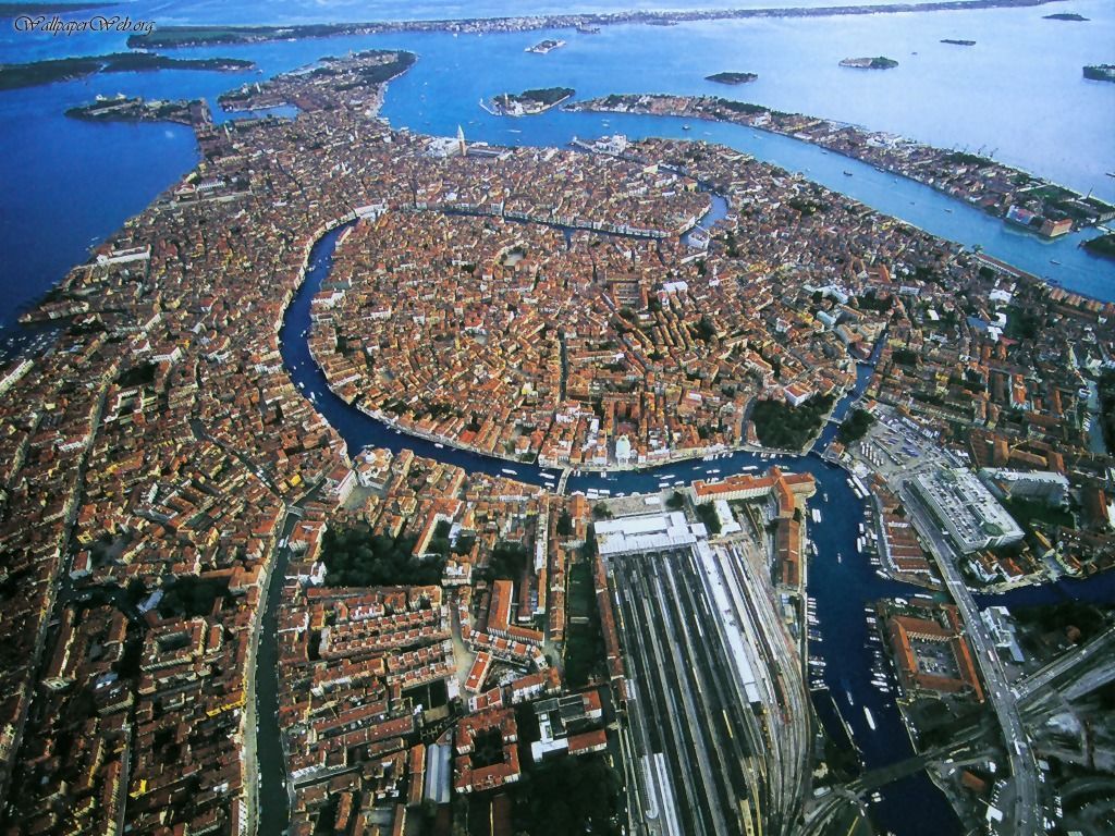 Buildings & City: Venice From Air, desktop wallpaper nr. 27741