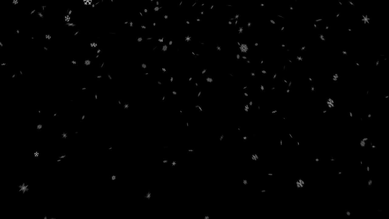 Stock Snowfall Black Background - YouTube