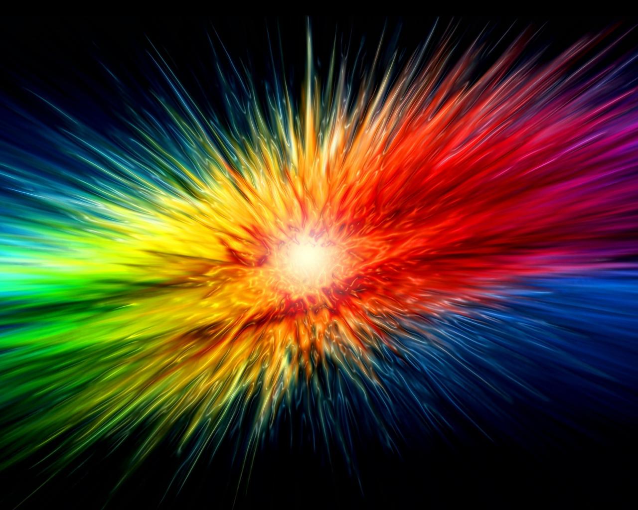 Wallpaper Color Explosion Rays 10241280 Revival Power
