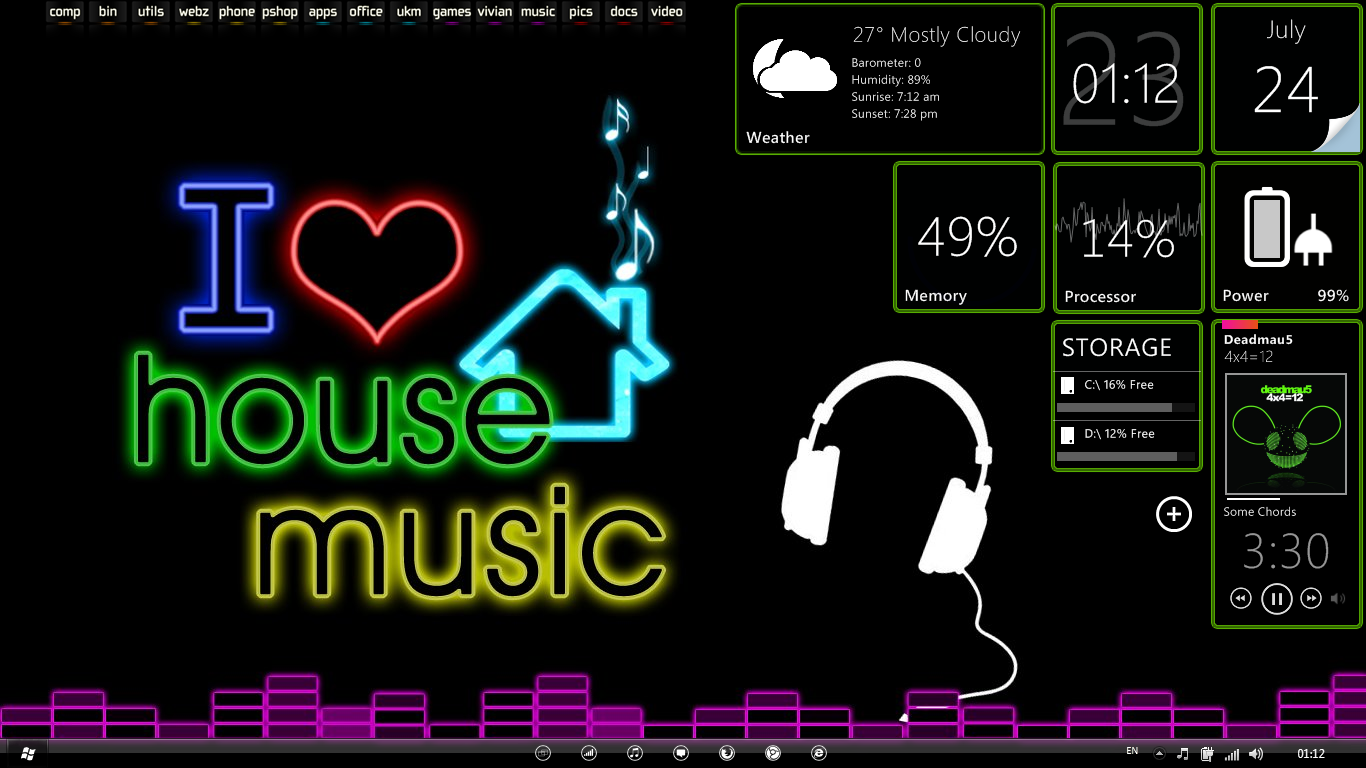 I Love House Music Wallpapers - Wallpaper Cave