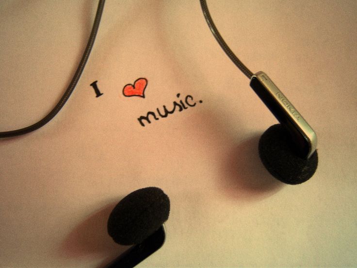 Minimalist Earphones I Love Music Wallpaper 900x675PX ~ Love Music ...