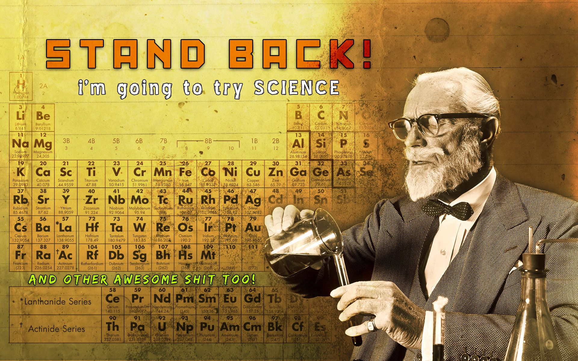 Stand Back Im Going To Try Science Wallpaper 1920x1200 ID44475