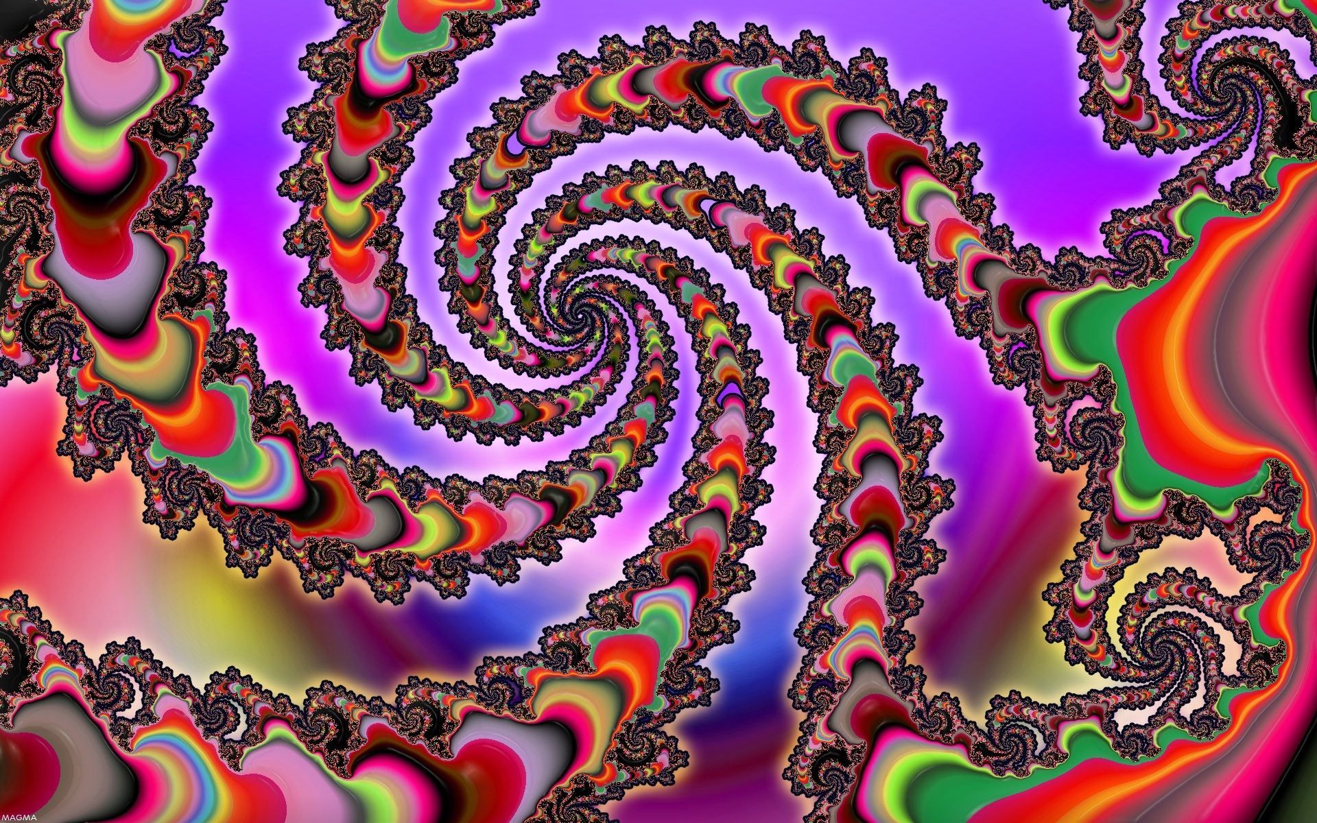Download Wallpaper 1920x1200 Snake, Colorful, Optical illusion ...