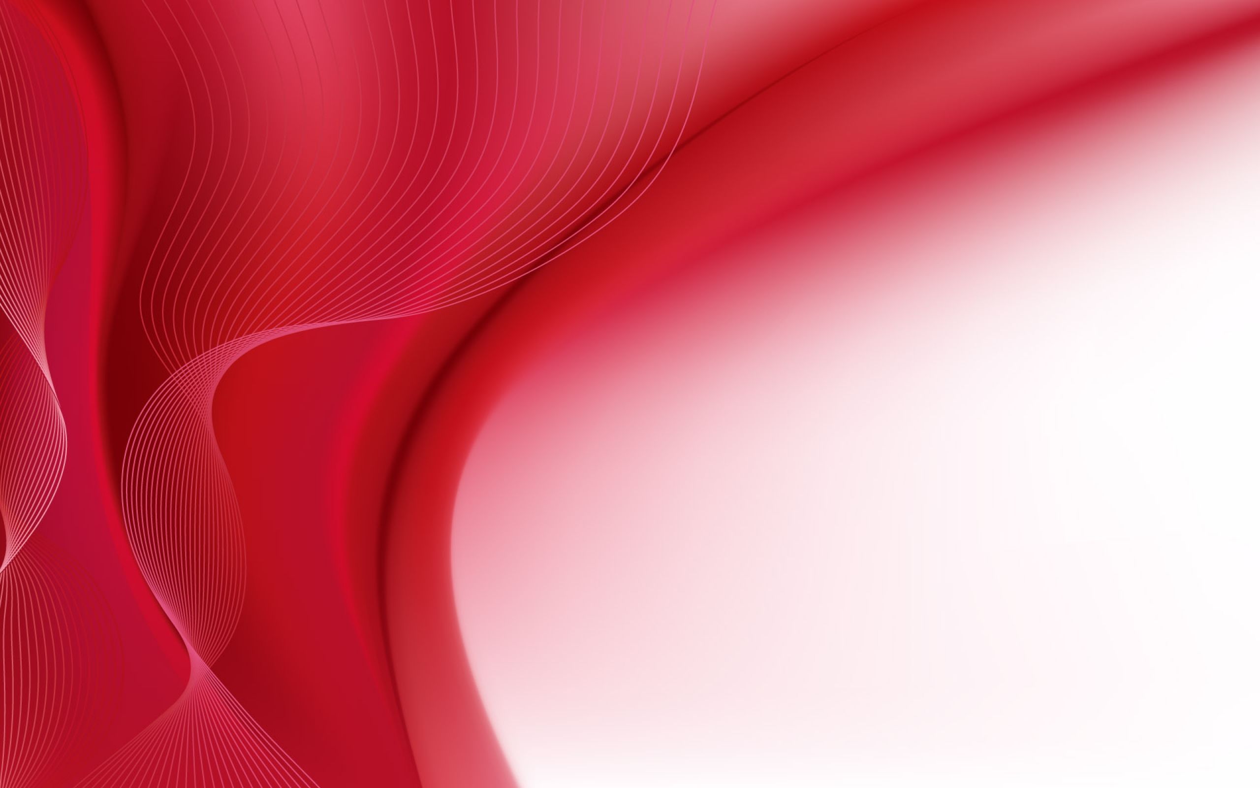 Download Wallpaper 2560x1600 Lines, Red, Background, Wave ...
