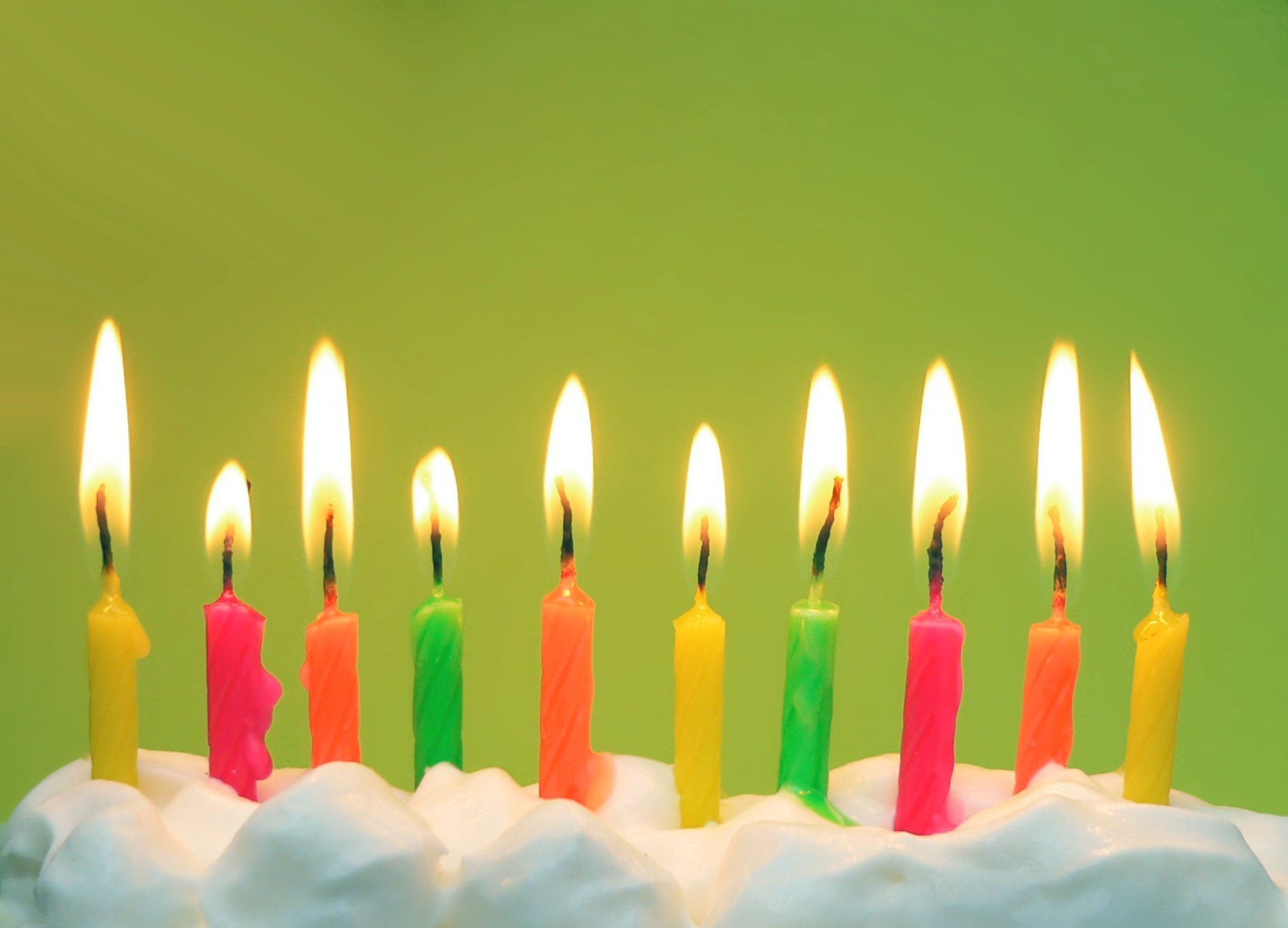 Colorful candles on birthday wallpapers and images - wallpapers ...